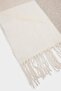 Women's Checkered Tassel Scarf V0385Az23Wn - 3