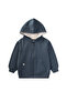 Hooded Zippered Cardigan 1-10 Years Dark Blue