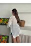 تونيكي مريح بأكمام طويلة وياقة قارب ومزخرف - 5