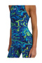Tyr Women's Racing Swimsuit Thresher Open Back Blue Arena Summer - Winter Championship Racing Swimsuit - 5