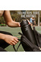 1L Black Insulated Stainless Steel Water Bottle | Double Wall Thermos with 3 Leak-Proof Lids - 8
