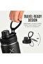 1L Black Insulated Stainless Steel Water Bottle | Double Wall Thermos with 3 Leak-Proof Lids - 7
