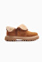 Aniitta Brown Suede Shearling Short Women's Boots, Women's Bootie - 5