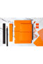 دفتر ملاحظات Buco Orange B6 مبطن بشريط مطاطي (عبوة من قطعتين) - 5