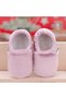 Velvet Baby Home Boots - Economical Pack of 3, Non-Slip Sole, Powder-Cream-Grey - 6