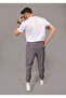 Men's Smoked Baggy Style Parachute Fabric Elasticated Leg Sweatpants - 4