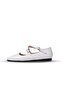 Dafne White Color Blunt Toe Women's Flat Shoes - 7