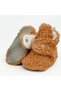 Non-Slip Sole, Baby Slippers, Ilkadım Home Booties, Light Brown with Anti-Sweat Organic Cotton Lining - 4