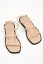 Cora Skin Color Women's Flat Sandals - 8