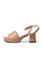 Ellen Mink Color Platform Women's Heeled Sandals - 6