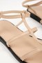 Cora Skin Color Women's Flat Sandals - 7