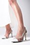 White Color Women's Evening Dress Heeled Shoes - 2