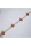 Women's Steel Bracelet (Pink Stone) - 3