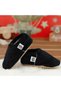 Non-Slip Sole, Velvet Baby Booties, Home Boot Slippers, Nursery Shoe Booties, Black - 7