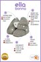 Non-Slip Sole, Baby Slippers, Ilkadım Home Booties, Anti-Sweat Organic Cotton Lined Gray - 3