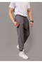 Parachute Fabric Regular Fit Elastic Leg Pocket Zippered Sweatpants