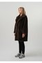 Women's faux fur coat, women's long faux fur suede lined coat - 5