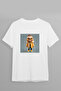 Design Fashion Boy Front Print Oversize Cotton Crew Neck Unisex T-Shirt - 2