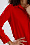 Dubai Fabric Long Sleeve Hidden Placket Women's Shirt |   Gml36145 Red - 4