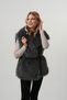 Women's fur vest women's belted fur vest - 3
