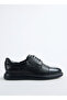 Leather Black Men's Casual Shoes Balun