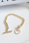 Women's Panther Zircon Stone Detail Gold Bracelet - 3