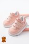 Pink Genuine Leather Orthopedic Velcro First Step Baby Girl Sports Shoes