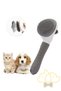 Cat Dog Comb Hairball Pick Comb Grooming Brush with Auto Clean Button Push Wire - 4