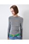 T-shirt with shiny texture low-cut back - 5