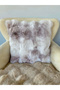 Bubble Rabbit Fur, Soft, Double-Sided, Warm Throw Pillow Cover with Hidden Zipper 40X40 - 2