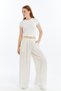 Women's Trousers Tansel Fabric High Waist Wide Leg - 9