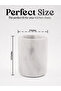Marble Utensil Holder 6.5" White Handmade – Kitchen Counter Jar for Spoons & Spatulas - 5