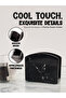 Marble Napkin Holder 5.5" Black – Handmade Serviette & Cocktail Holder for Table Decor - 5