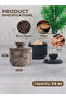 Black & Oceanic Marble Patterned Salt Box Set of 2 – Handmade Spice Keeper - 3