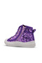 Magic Girl's Sequin and Lace-Up Lilac Color Sneaker - 5