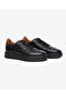 Men's Black Genuine Leather Sneaker Shoes 5K1Sa18860 - 3