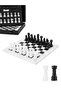 Marble Chess Set 10" Handmade – White & Black Game With Storage Box, Extra Queens, Elegant Gift Idea - 6