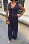 Pants with side pleat and button detailed vest set 10261 r10-e-k5 - 2