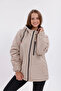 Women's Stone Fur-Lined Water and Windproof Hooded Winter Coat & Jacket & Parka - 4