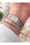 LCB07827.410 Steel Cord 3 Atm Water Resistant Elite Model Special Series Women's Wristwatch+Wristband - 3