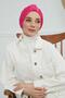 Stylish and Useful Bonnet, Fuchsia, B-68 - 5
