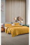 Mustard Single 160 X 240cm Bedspread/1 Piece 50x70cm Pillow 4 Layers Multi Muslin 100% Cotton - 2