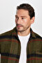 Men's Relax Fit Relax Fit Single Pocket Checked Winter Lumberjack Shirt - 2