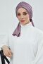 Drawstring Combed Cotton Bonnet, B-1, Lilac - 5