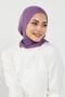 Combed Cotton Women's Ready-Made Bonnet with Hood and Concealer Feature, B-89P, Purple 2 - 2