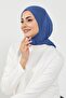 Combed Cotton Women's Ready-To-Wear Bonnet with Hood and Concealer Feature, B-89P, Indigo - 5