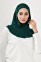 Combed Cotton Women's Ready-Made Bonnet with Hood and Concealer Feature, B-89P, Green - 5