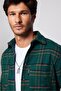 Men's Slim Fit Slim Fit Long Sleeve Checked Double Pocket Winter Lumberjack Shirt - 3