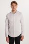 Slim Fit Long Sleeve Cotton Plain Men's Beige Shirt - 4