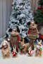 Christmas Ornament Squirrel in Overalls Red 30 cm - 5